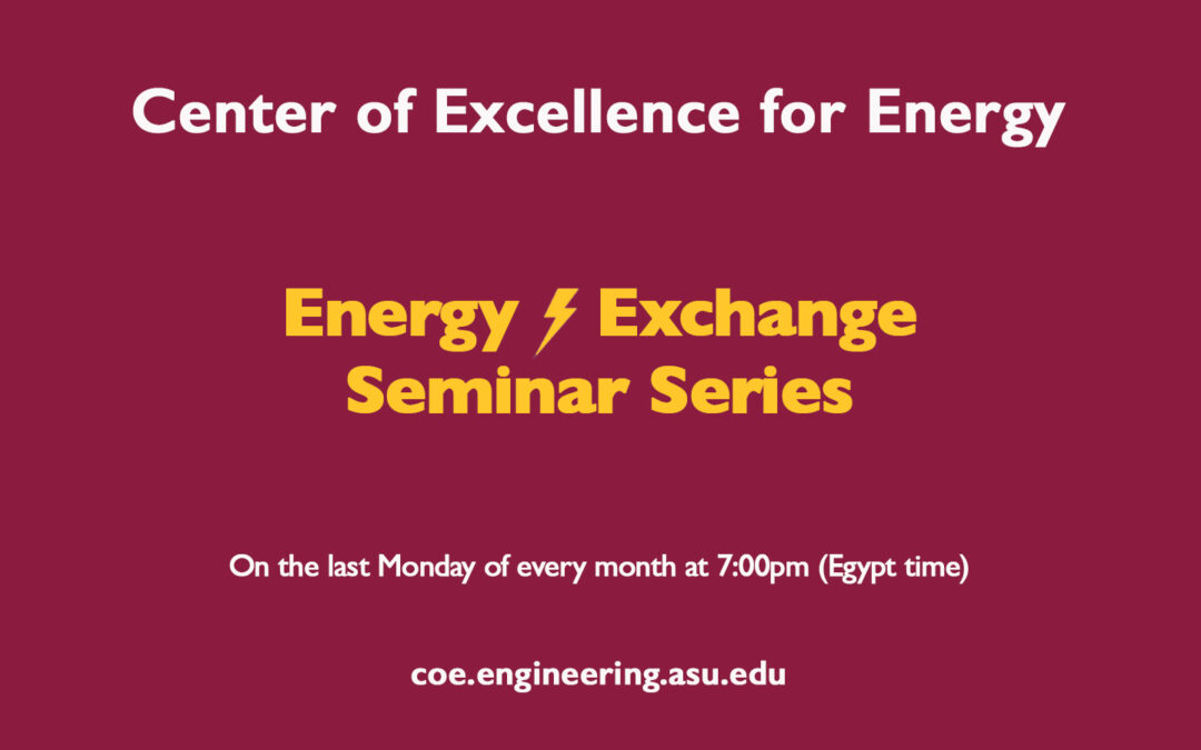 Energy Exchange Seminar Series Press Release